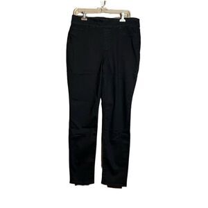 NWT! Chicos black denim pull on stretch denim jeggings 10